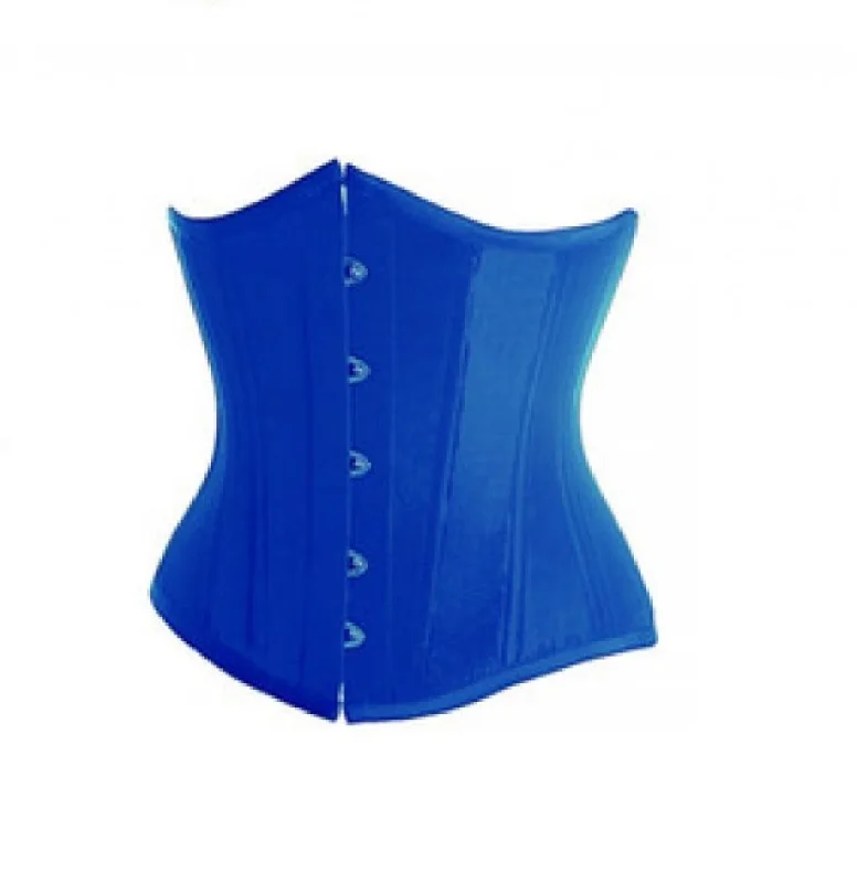 Hot Buy Hot Buy Blue Satin Gothic Underbust Corset Waist Training Burlesque Costume Hot Buy Hot Buy Blue Satin Gothic Underbust Corset Waist Training Burlesque Costume