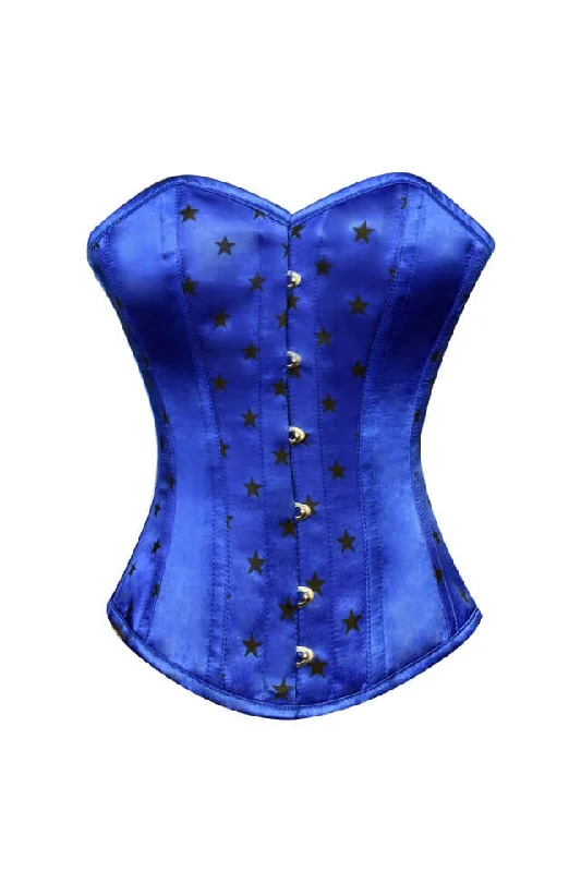 Deal Explosion Deal Explosion Blue Satin Stars Print Gothic Burlesque Corset Waist Training Overbust Deal Explosion Deal Explosion Blue Satin Stars Print Gothic Burlesque Corset Waist Training Overbust