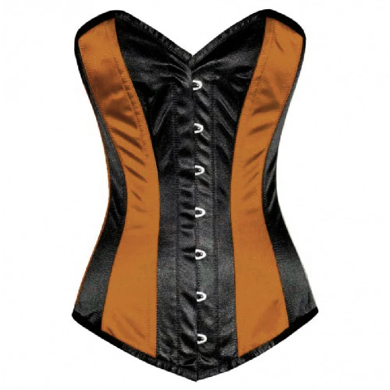 Deal Mania Deal Mania Brown Black Satin Gothic Burlesque Corset Waist Training LONGLINE Overbust Deal Mania Deal Mania Brown Black Satin Gothic Burlesque Corset Waist Training LONGLINE Overbust