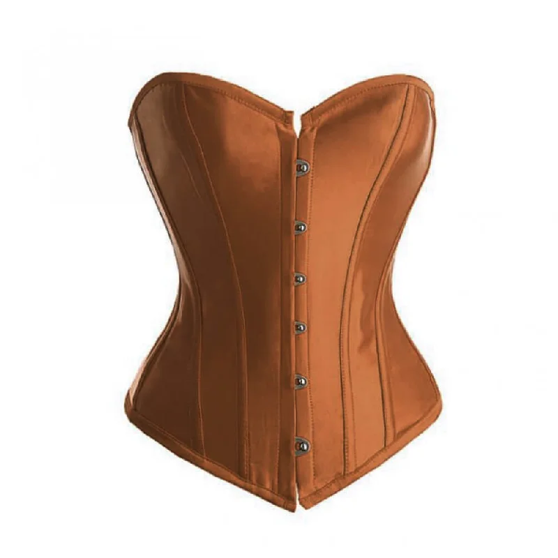Deal Alert Deal Alert Brown Satin Gothic Burlesque Corset Waist Training Bustier Overbust Deal Alert Deal Alert Brown Satin Gothic Burlesque Corset Waist Training Bustier Overbust