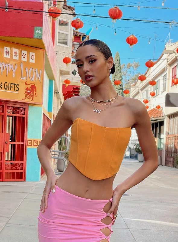 Blowout Sale Blowout Sale Carlie Top Orange