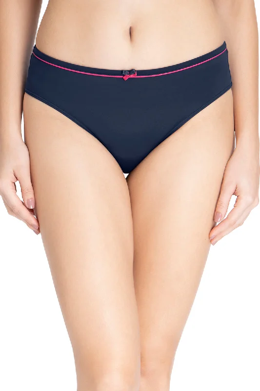 Buy More, Save More Buy More, Save More Casual Chic Three-Fourth Coverage Low Rise Bikini Panty - Midnight-Red Obsession Buy More, Save More Buy More, Save More Casual Chic Three-Fourth Coverage Low Rise Bikini Panty - Midnight-Red Obsession