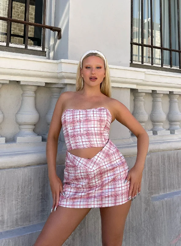 Don’t Miss Out Don’t Miss Out Checkity Tube Top Multi