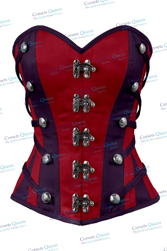 Early Bird Discount Early Bird Discount Clodagh Satin Overbust Corset With Buckles Early Bird Discount Early Bird Discount Clodagh Satin Overbust Corset With Buckles