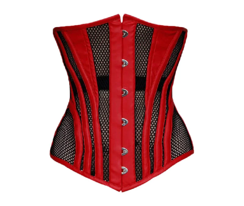 Weekend Savings Extravaganza Weekend Savings Extravaganza Red Satin Black Mesh Gothic Corset Waist Training LONGLINE Sheer Underbust Weekend Savings Extravaganza Weekend Savings Extravaganza Red Satin Black Mesh Gothic Corset Waist Training LONGLINE Sheer Underbust