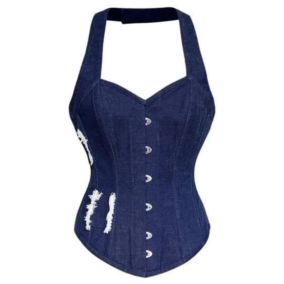 Members Only Members Only Cummins Denim Halter Neck Corset