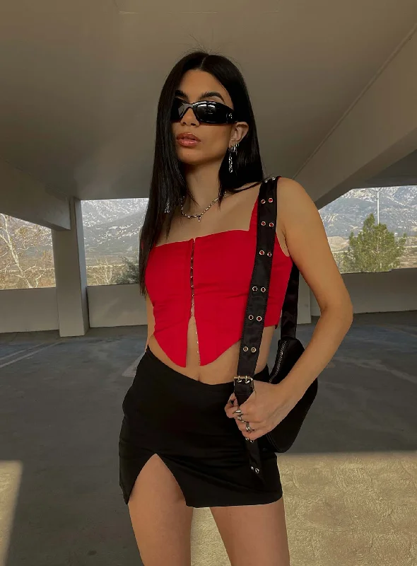 Price Break Price Break Day Dreaming Top Red