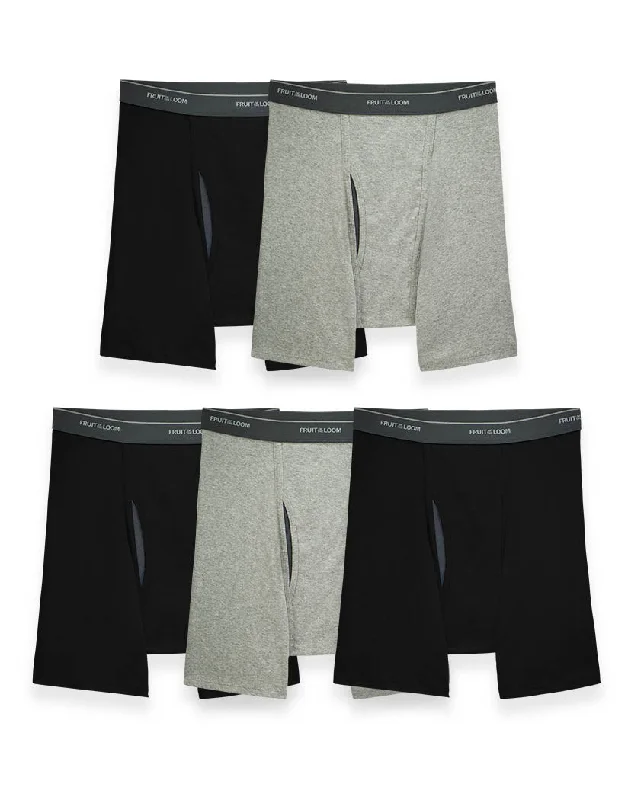 Limited Edition Limited Edition Fruit of the Loom 5-Pack Coolzone Black/Grey Boxer Brief 5BL76TG Limited Edition Limited Edition Fruit of the Loom 5-Pack Coolzone Black/Grey Boxer Brief 5BL76TG