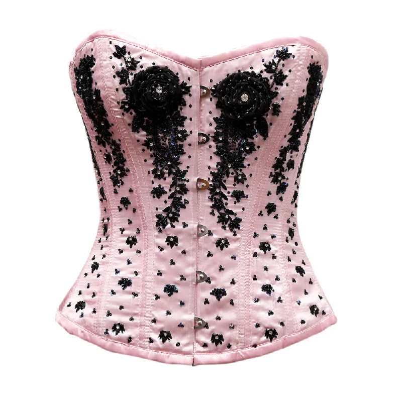 Weekend Bargains to Celebrate Weekend Bargains to Celebrate Gautrat Pink Satin Embroidery Overbust Corset Weekend Bargains to Celebrate Weekend Bargains to Celebrate Gautrat Pink Satin Embroidery Overbust Corset