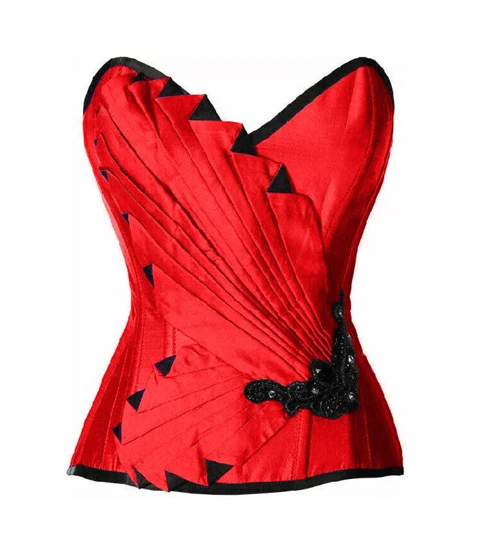 Weekend Discounts to Enjoy Weekend Discounts to Enjoy Gotrezka Red Satin/Taffeta Embroidered Overbust Corset Weekend Discounts to Enjoy Weekend Discounts to Enjoy Gotrezka Red Satin/Taffeta Embroidered Overbust Corset
