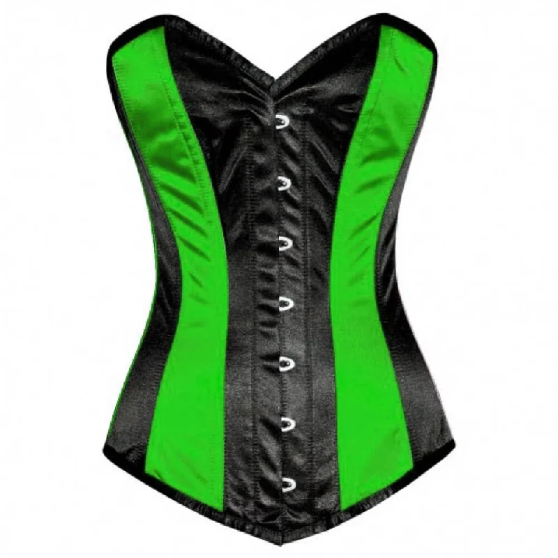 Price Drop Alert Price Drop Alert Green Black Satin Gothic Burlesque Corset Waist Training LONGLINE Overbust Price Drop Alert Price Drop Alert Green Black Satin Gothic Burlesque Corset Waist Training LONGLINE Overbust