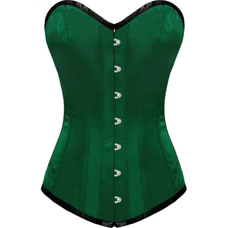 Steals and Deals Steals and Deals Green Satin LONGLINE Overbust Corset Waist Training Steals and Deals Steals and Deals Green Satin LONGLINE Overbust Corset Waist Training