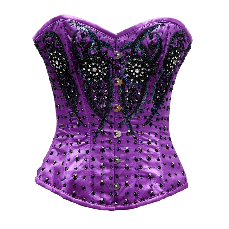 Weekend Offers That Amaze Weekend Offers That Amaze Grentz Purple Satin Embroidery Overbust Corset Weekend Offers That Amaze Weekend Offers That Amaze Grentz Purple Satin Embroidery Overbust Corset