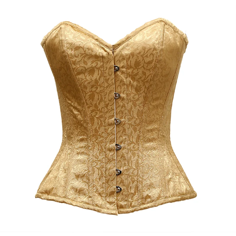 Weekend Specials to Delight Weekend Specials to Delight Healy Golden Satin Brocade Overbust Corset Weekend Specials to Delight Weekend Specials to Delight Healy Golden Satin Brocade Overbust Corset