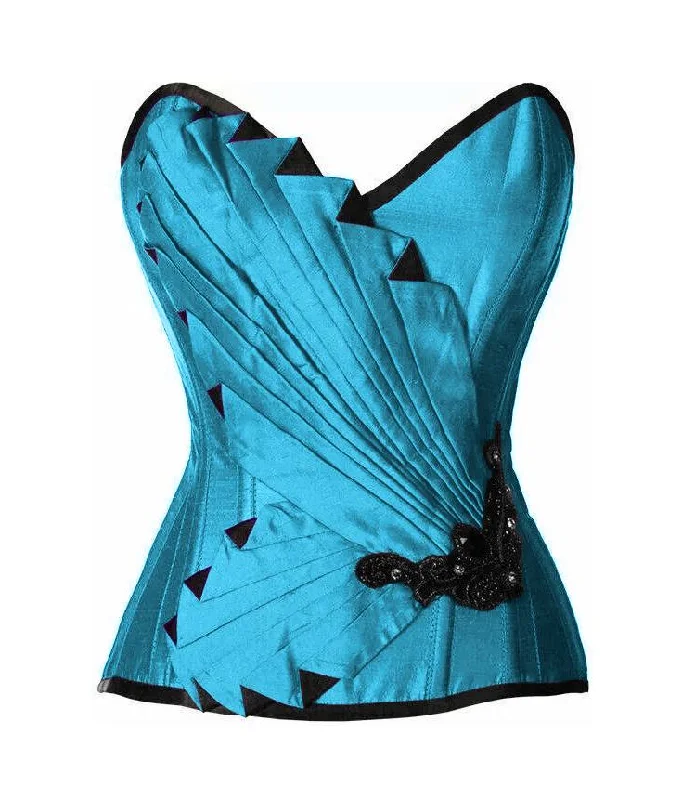 Weekend Shopping Bliss Weekend Shopping Bliss Krope Turquoise Satin/Taffeta Embroidered Overbust Corset Weekend Shopping Bliss Weekend Shopping Bliss Krope Turquoise Satin/Taffeta Embroidered Overbust Corset