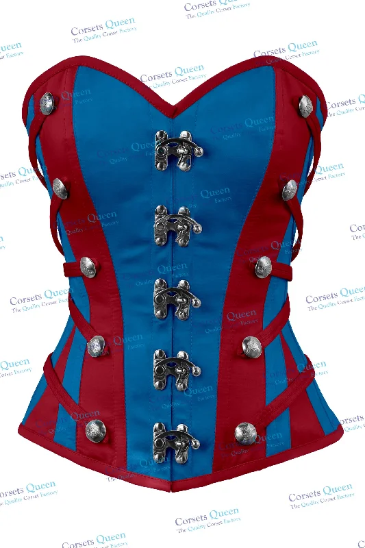 Stock Up and Save Stock Up and Save Lennon Satin Overbust Corset With Buckles