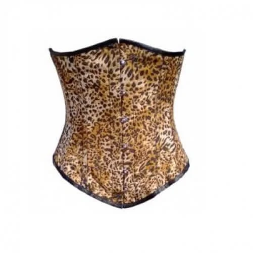 Price Drop Price Drop Leopard Animal Print Polyester Burlesque Waist Training Basque LONG Underbust Corset Costume Price Drop Price Drop Leopard Animal Print Polyester Burlesque Waist Training Basque LONG Underbust Corset Costume