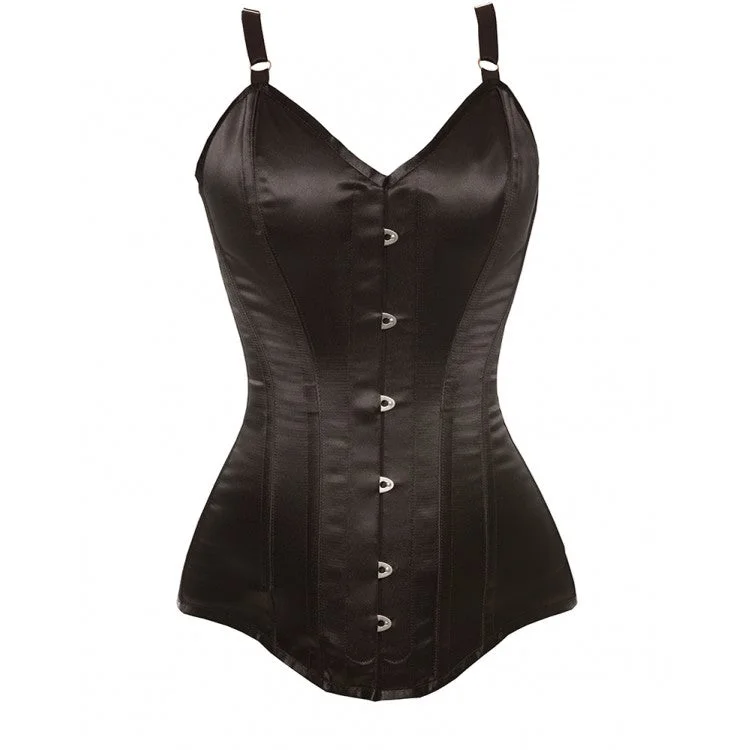 Doorbuster Deal Doorbuster Deal Lyon Black Satin Overbust Corset