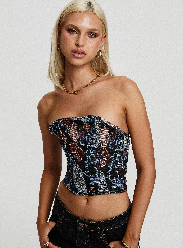 Super Discount Super Discount Lyrae Strapless Top Multi