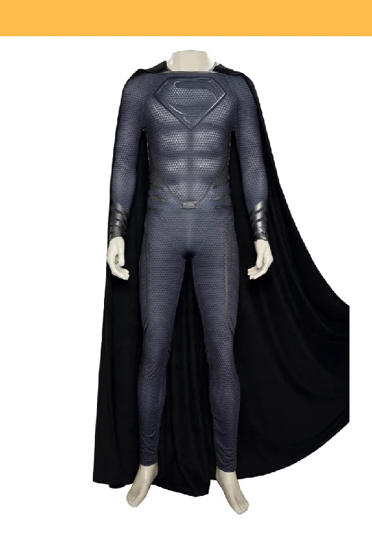 Shop and Save Shop and Save Man of Steel Superman Black Suit Cosplay Costume