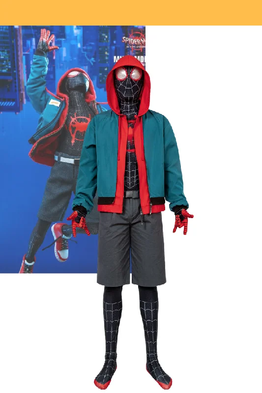 New Arrival New Arrival Miles Morales Into The Spider-Verse Complete Cosplay Costume New Arrival New Arrival Miles Morales Into The Spider-Verse Complete Cosplay Costume