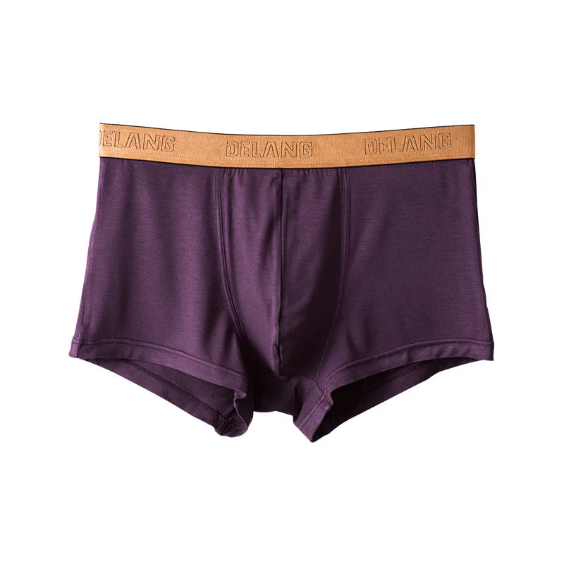 Low Prices Low Prices 4Pcs Modal Ultra-soft Solid Mid-waist Men's Boxer Briefs