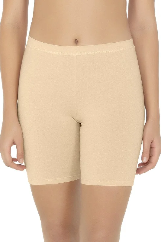 Huge Discounts Huge Discounts Smooth Mid-thigh Cotton Shortie Liner - Nude