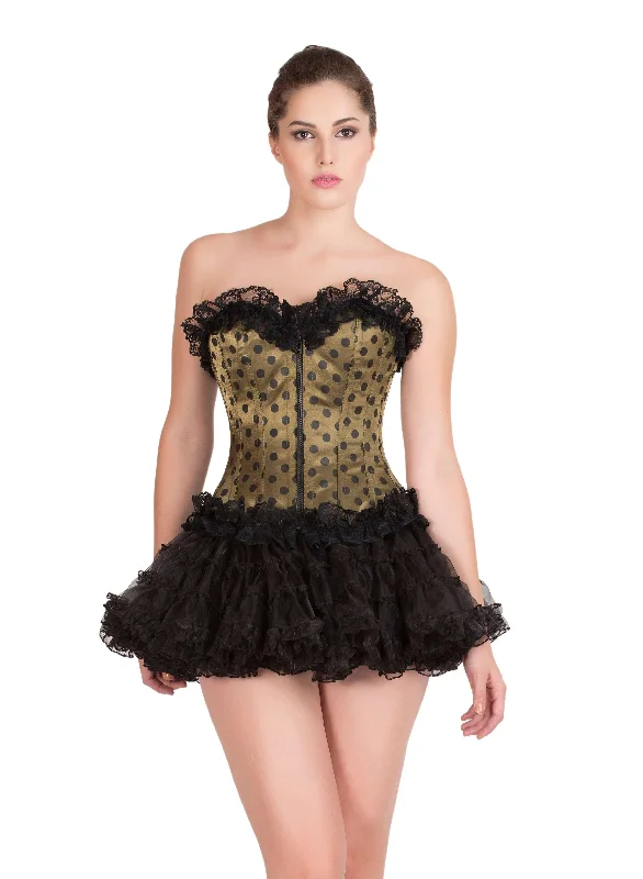 Weekend Deal Weekend Deal Olive Green Satin Gothic Burlesque Bustier Waist Training Overbust Corset Top Weekend Deal Weekend Deal Olive Green Satin Gothic Burlesque Bustier Waist Training Overbust Corset Top