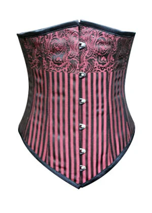 Limited Edition Limited Edition Pink and Black Long Underbust corset Costume For Halloween