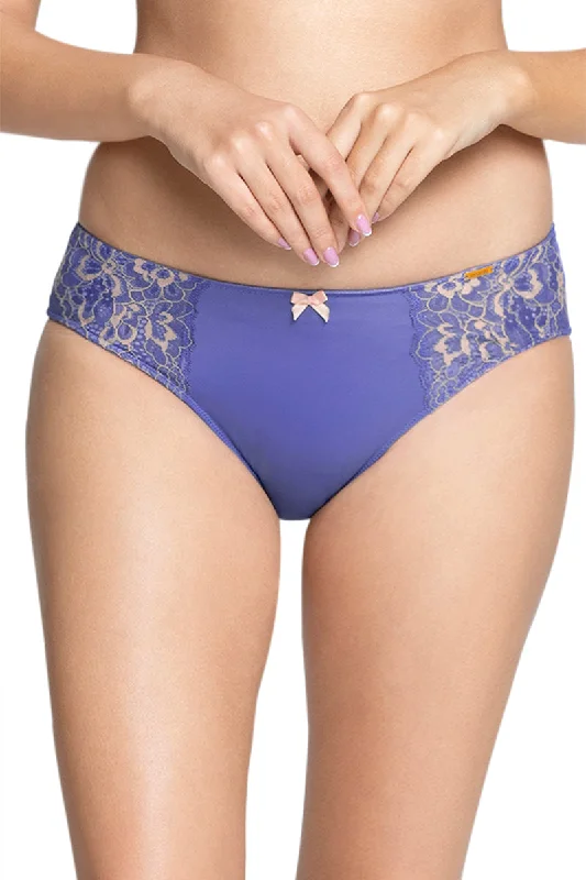 Super Sale Super Sale Print Low Rise Seamed Bikini Panty - Periwinkle
