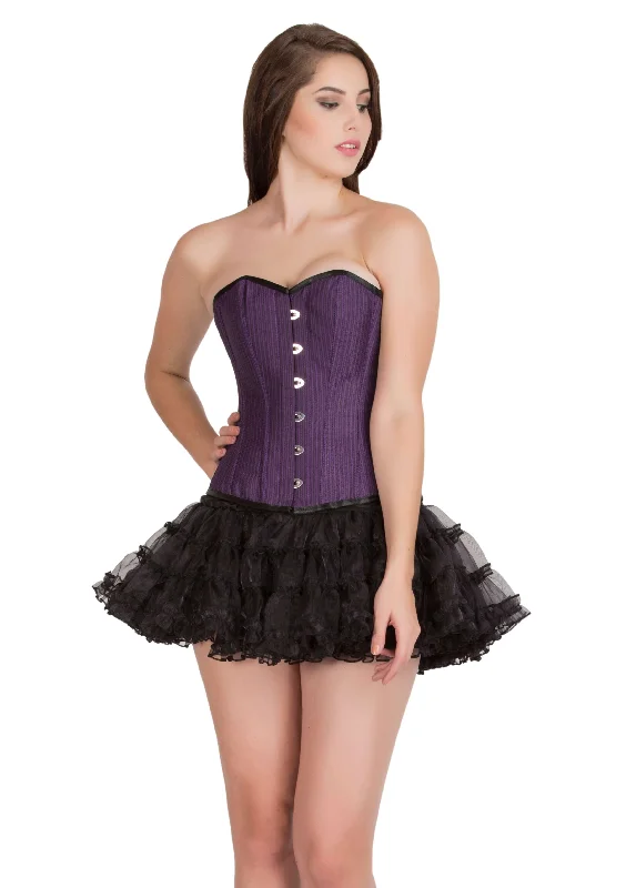 Shop the Weekend Away Shop the Weekend Away Purple Cotton Black Satin Piping Gothic Corset Burlesque Bustier Waist Training Overbust Top Shop the Weekend Away Shop the Weekend Away Purple Cotton Black Satin Piping Gothic Corset Burlesque Bustier Waist Training Overbust Top