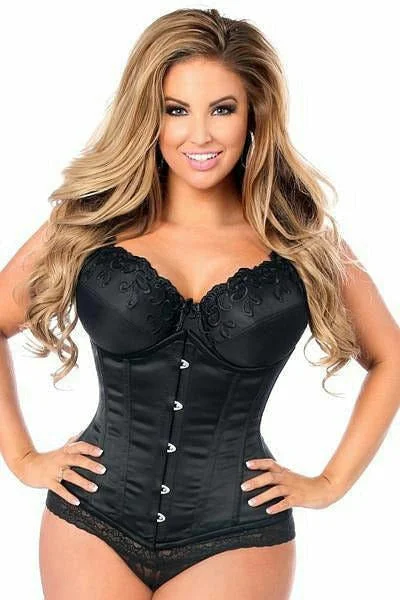 Sale Alert Sale Alert Queen Size Lavish Satin Steel Underbust Corset