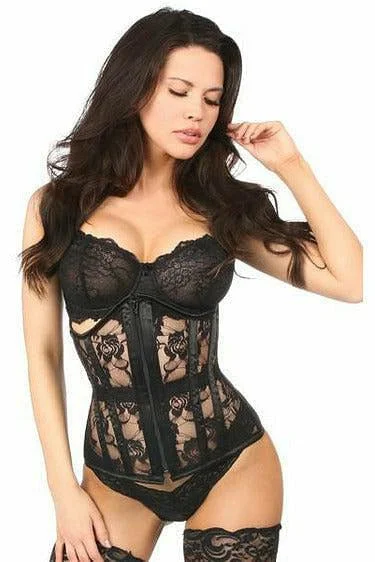Massive Deal Massive Deal Queen Size Lavish Sheer Lace Underbust Corset