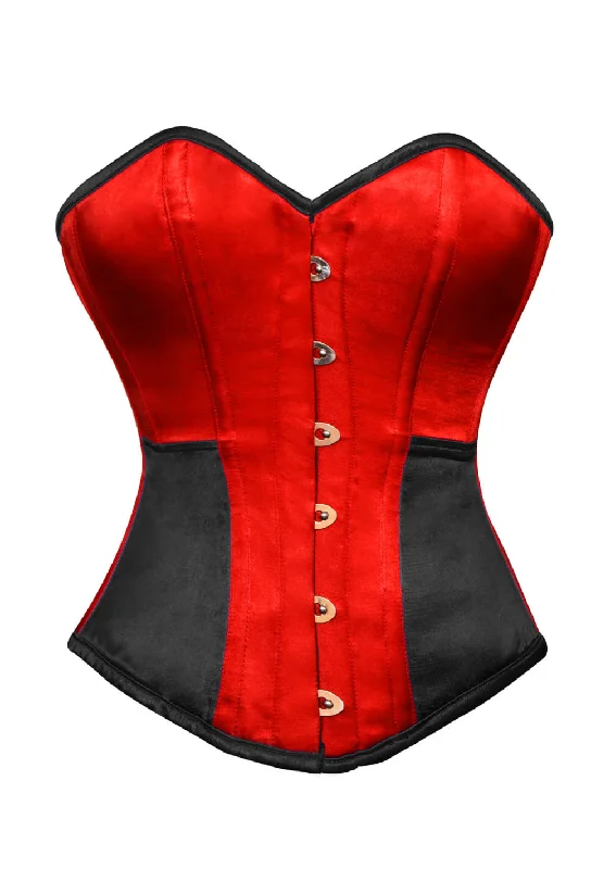 Lowest Price Lowest Price Red Black Satin Corset Gothic Burlesque Waist Training Bustier Overbust Costume Lowest Price Lowest Price Red Black Satin Corset Gothic Burlesque Waist Training Bustier Overbust Costume