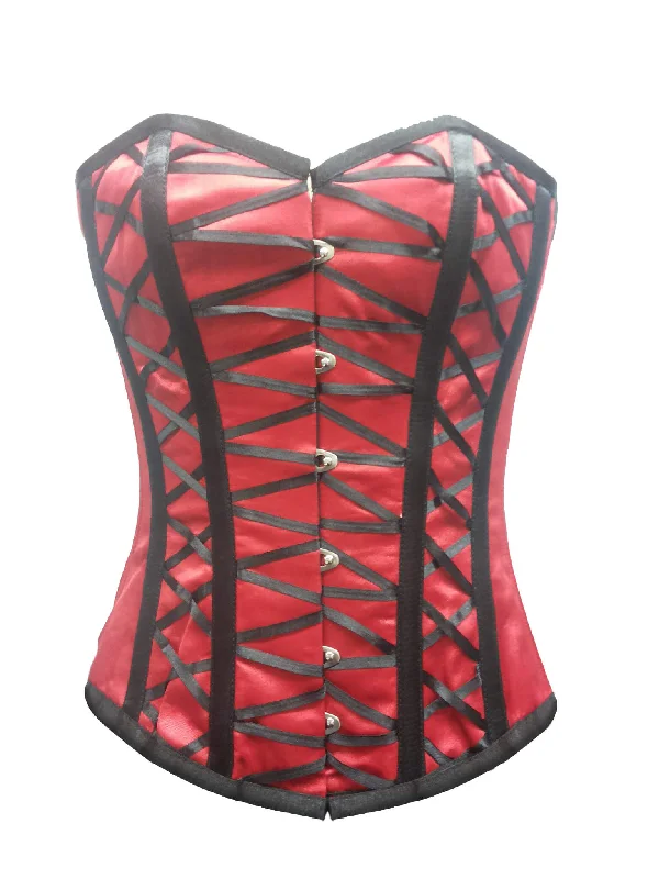 Weekend Bargains to Snag Weekend Bargains to Snag Red Satin Black Bondage Lacing Gothic Burlesque Corset Waist Training Overbust Weekend Bargains to Snag Weekend Bargains to Snag Red Satin Black Bondage Lacing Gothic Burlesque Corset Waist Training Overbust