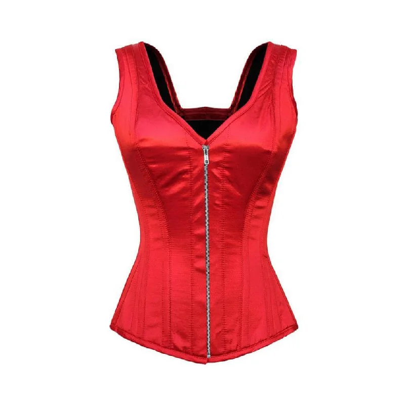 New Markdowns New Markdowns Red Satin Valentine Corset Shoulder Straps Gothic Burlesque Waist Training Overbust New Markdowns New Markdowns Red Satin Valentine Corset Shoulder Straps Gothic Burlesque Waist Training Overbust