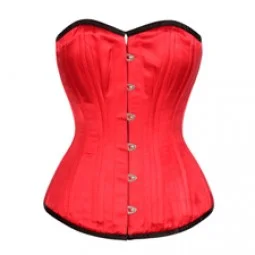 Online Exclusive Online Exclusive Red Satin Double Bone Gothic Bustier Waist Training Overbust Corset Top Online Exclusive Online Exclusive Red Satin Double Bone Gothic Bustier Waist Training Overbust Corset Top