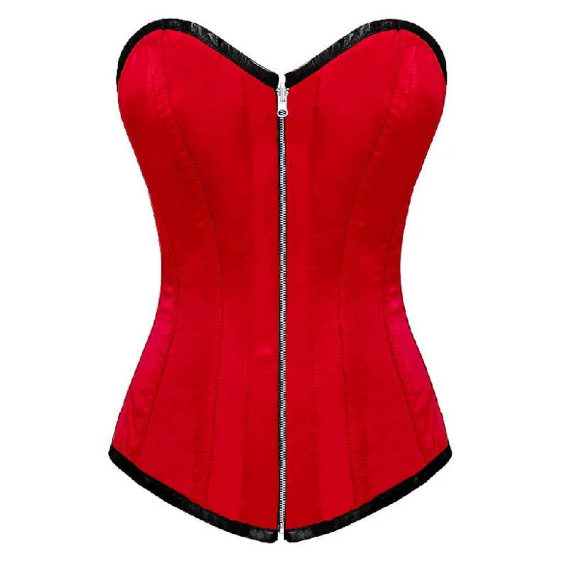 Deal Dash Deal Dash Red Satin Gothic Valentine Burlesque Corset Waist Training LONGLINE Overbust Deal Dash Deal Dash Red Satin Gothic Valentine Burlesque Corset Waist Training LONGLINE Overbust
