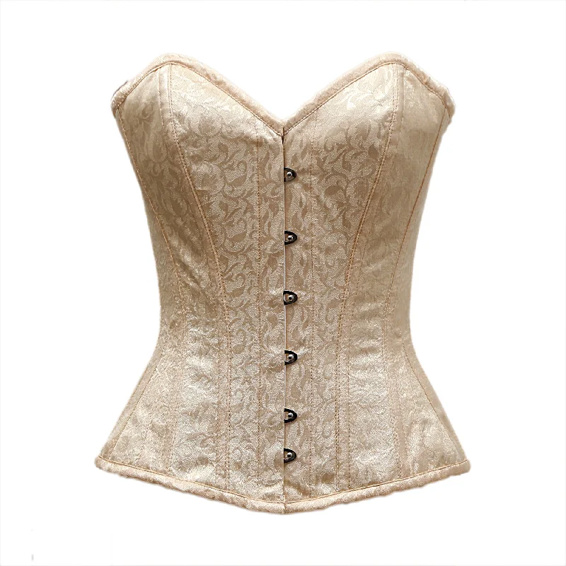 Weekend Specials to Cherish Weekend Specials to Cherish Sarsi Ivory Satin Brocade Overbust Corset Weekend Specials to Cherish Weekend Specials to Cherish Sarsi Ivory Satin Brocade Overbust Corset