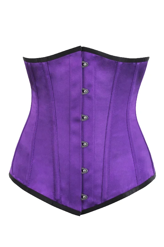 Markdowns Markdowns Savannah Longline Purple Satin Underbust Corset