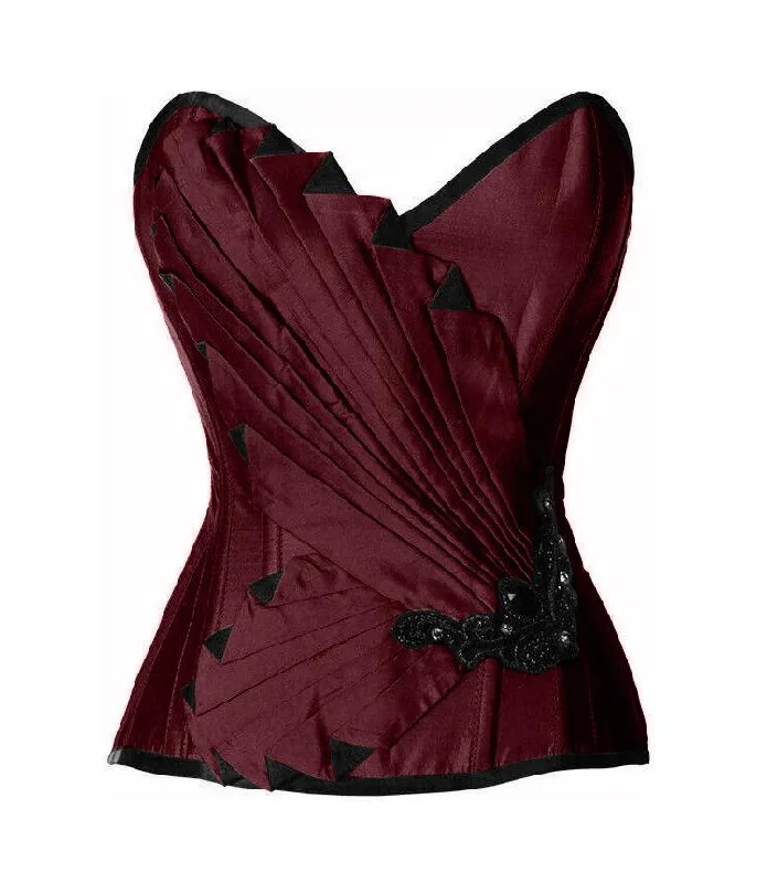 Weekend Deals to Make You Smile Weekend Deals to Make You Smile Sheree Burgundy Satin/Taffeta Embroidered Overbust Corset Weekend Deals to Make You Smile Weekend Deals to Make You Smile Sheree Burgundy Satin/Taffeta Embroidered Overbust Corset