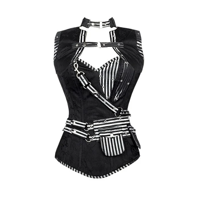 Special Buy Special Buy Thiago Black Steampunk Corset and Jacket
