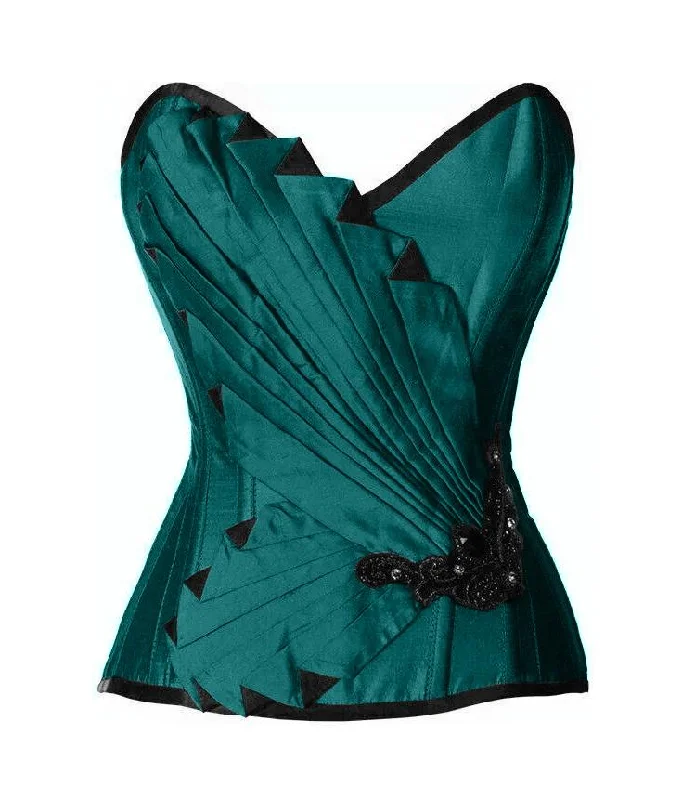 Weekend Shopping Extravaganza Weekend Shopping Extravaganza Tierney Emerald Green Satin/Taffeta Embroidered Overbust Corset Weekend Shopping Extravaganza Weekend Shopping Extravaganza Tierney Emerald Green Satin/Taffeta Embroidered Overbust Corset
