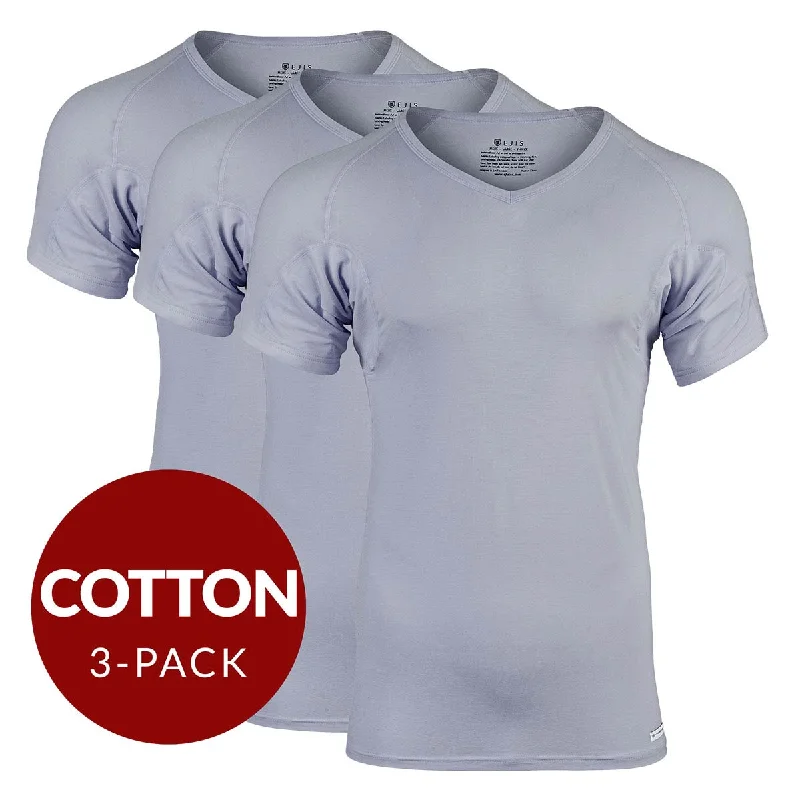 Weekend Offers That Sizzle Weekend Offers That Sizzle V-Neck Cotton Sweat Proof Undershirt For Men - Grey 3-Pack Weekend Offers That Sizzle Weekend Offers That Sizzle V-Neck Cotton Sweat Proof Undershirt For Men - Grey 3-Pack