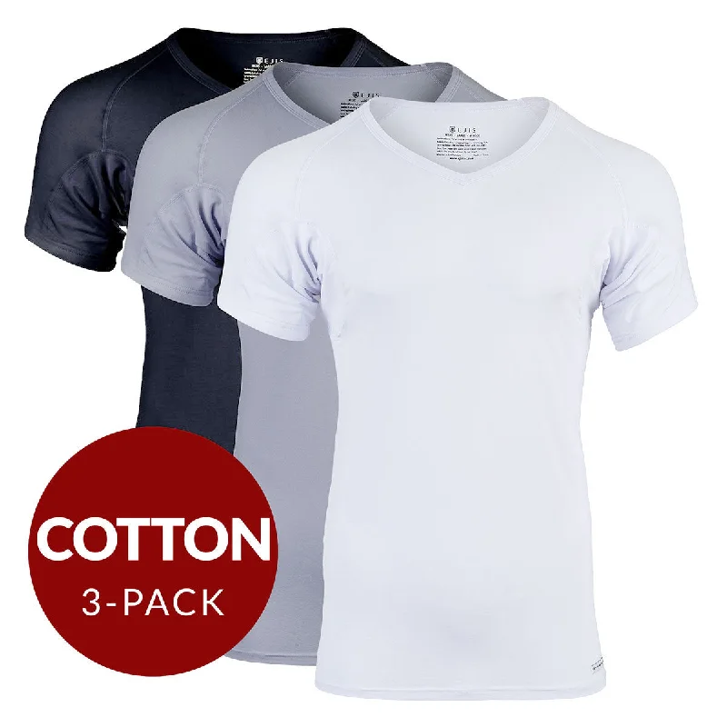 Weekend Specials to Relish Weekend Specials to Relish V-Neck Cotton Sweat Proof Undershirt For Men - Mix 3-Pack (1x White, Black, Grey) Weekend Specials to Relish Weekend Specials to Relish V-Neck Cotton Sweat Proof Undershirt For Men - Mix 3-Pack (1x White, Black, Grey)