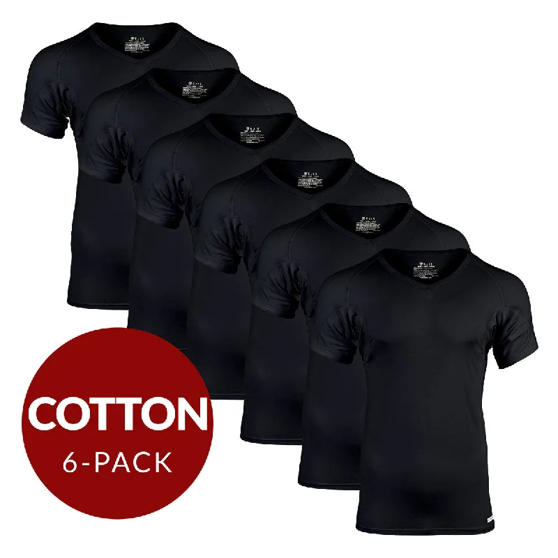 Weekend Deals That Wow Weekend Deals That Wow V-Neck Cotton Sweat Proof Undershirt For Men - Black 6-Pack Weekend Deals That Wow Weekend Deals That Wow V-Neck Cotton Sweat Proof Undershirt For Men - Black 6-Pack