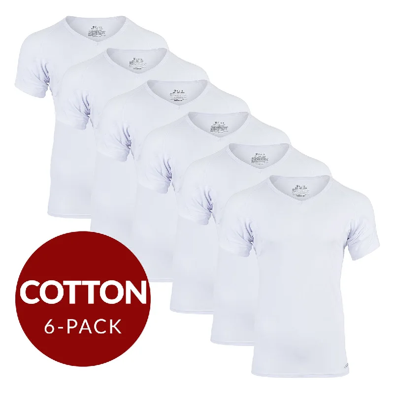 Weekend Savings Bonanza Weekend Savings Bonanza V-Neck Cotton Sweat Proof Undershirt For Men - White 6-Pack Weekend Savings Bonanza Weekend Savings Bonanza V-Neck Cotton Sweat Proof Undershirt For Men - White 6-Pack