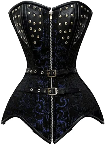 Anniversary Sale Anniversary Sale Visser Brocade Steel Boned Overbust Corset