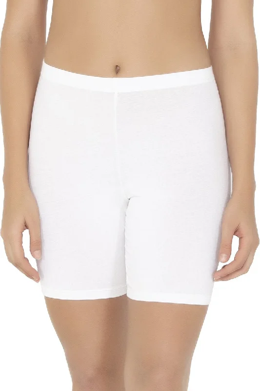 Major Savings Major Savings Smooth Mid-thigh Cotton Shortie Liner - White