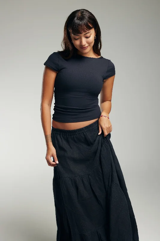 Savings Galore Savings Galore [AA x Hanli] Low Tide Padded Top in Pitch